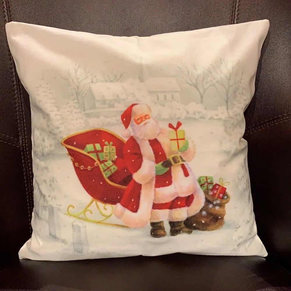 🌸Christmas cover pillow (not included pillow).